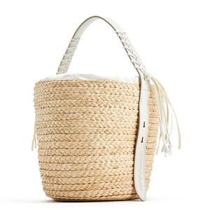 Arossgirl Medium White Bucket Bag